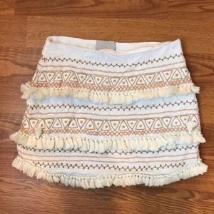 Beaded fringe skirt